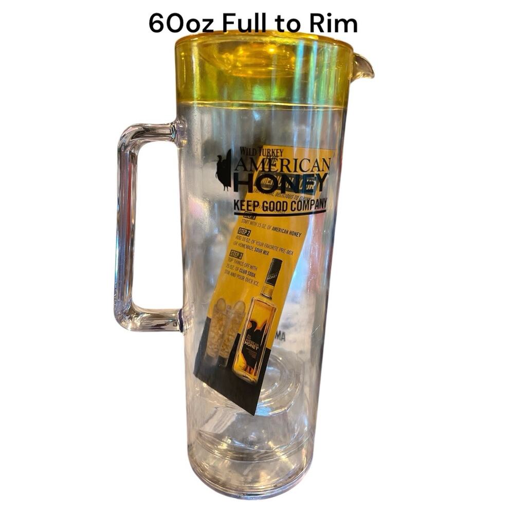 Wild Turkey Mix Pitcher American Honey Lemonade 50 oz Plastic Keep Good Company